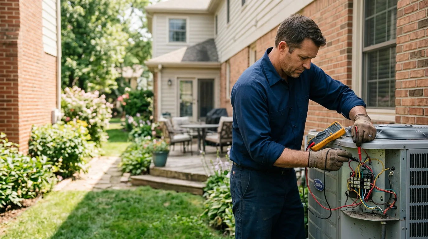 HVAC technician working near Oregon House, CA